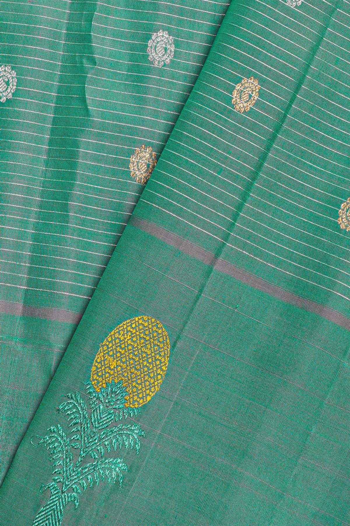 Gadwal Silk Sea Green Saree