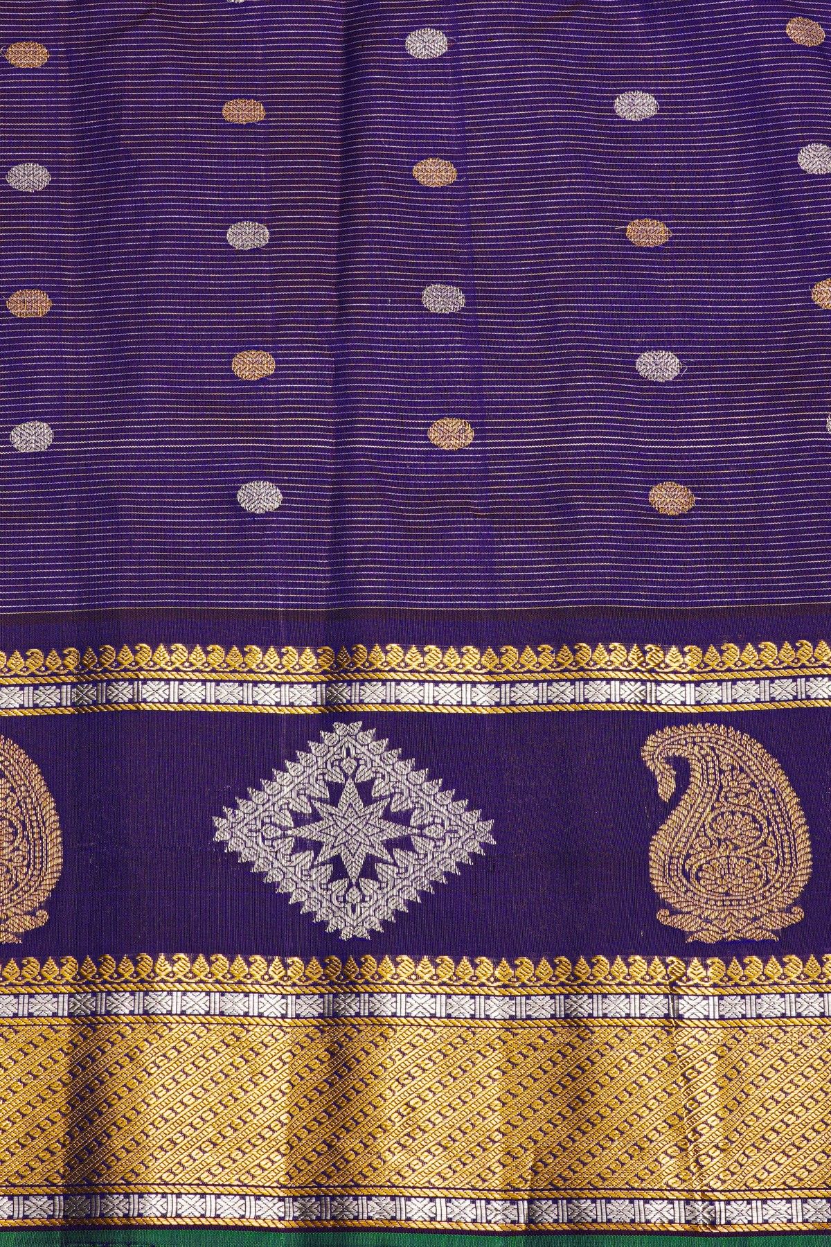 Gadwal Silk Multi Colour Saree