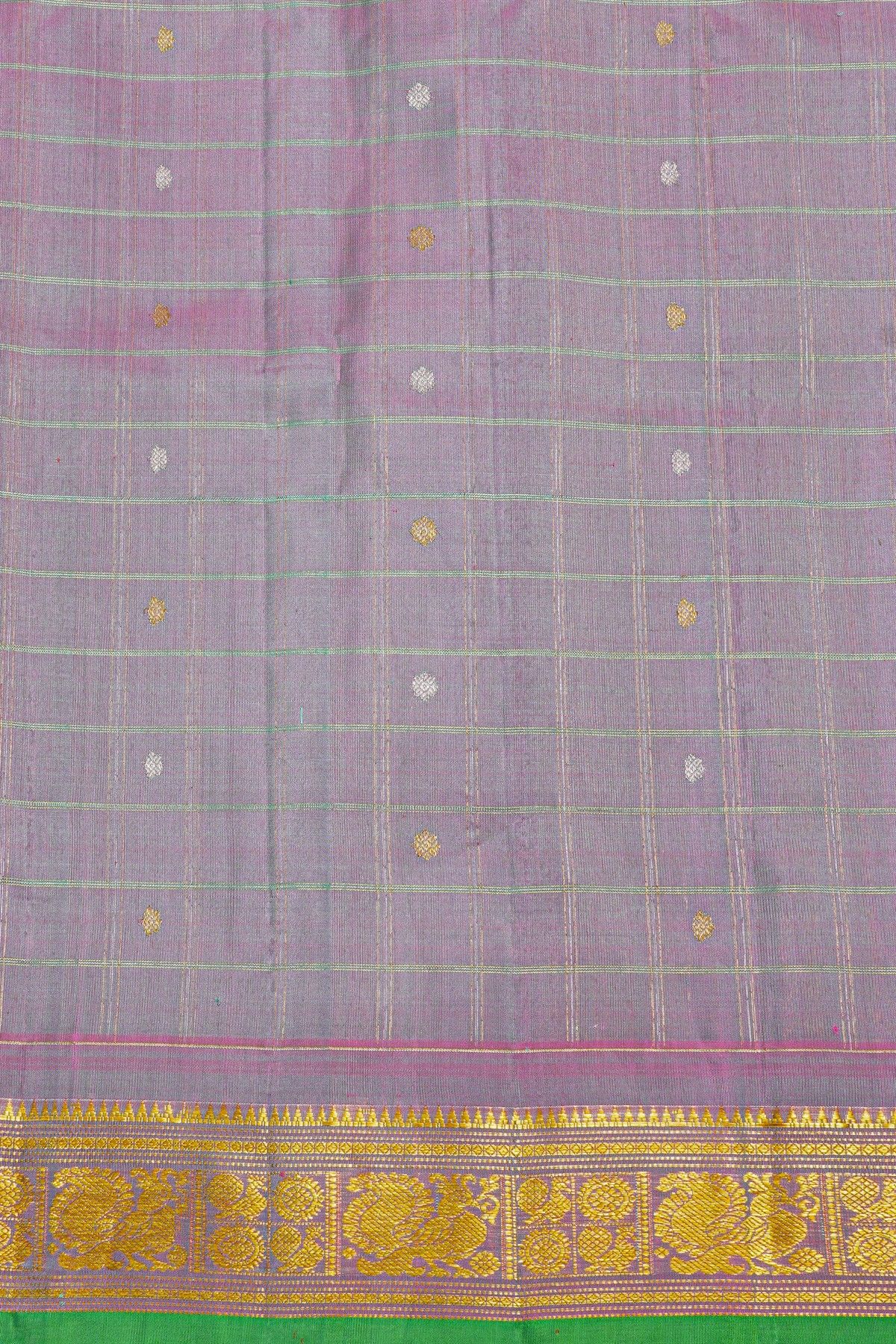 Gadwal Silk Sea Green Saree