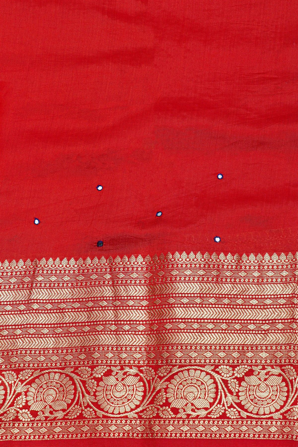 Fancy Organza Navy Blue Saree