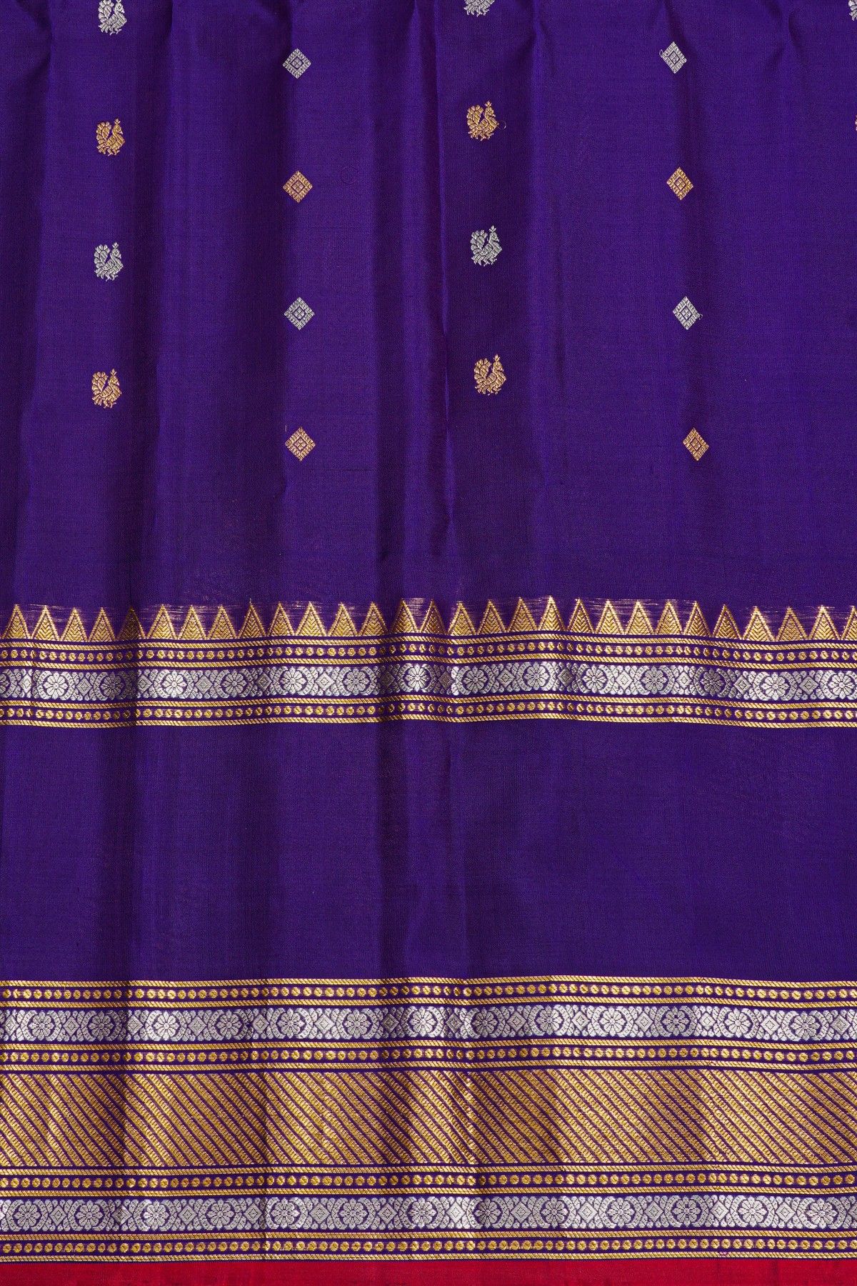 Gadwal Silk Lavender Saree