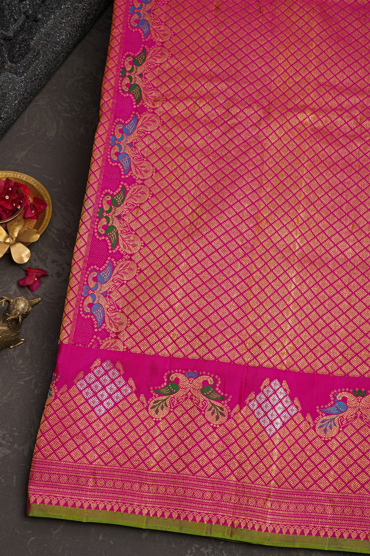Gadwal Silk Purple Saree