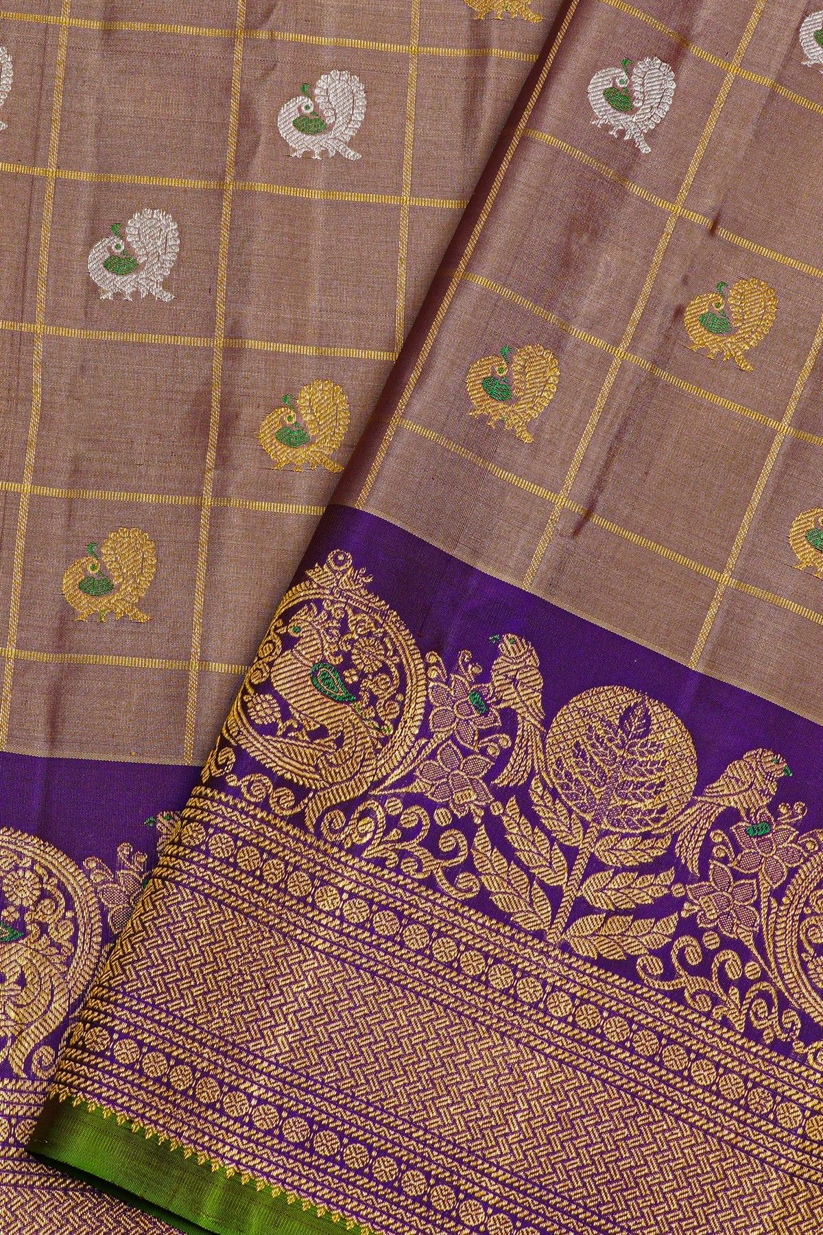 Gadwal Silk Dual Colour Saree