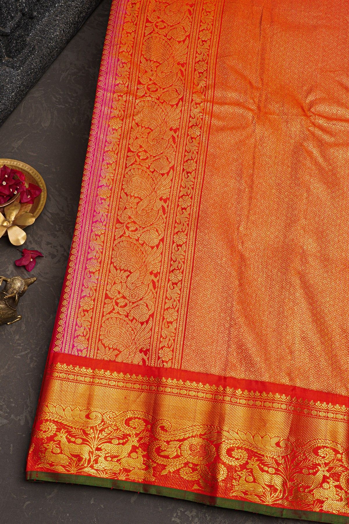 Gadwal Silk Pink Saree