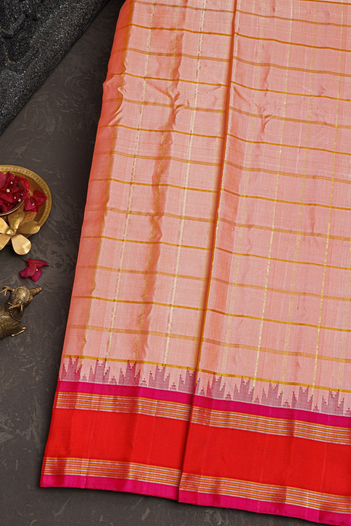 Gadwal Silk Dual Colour Saree