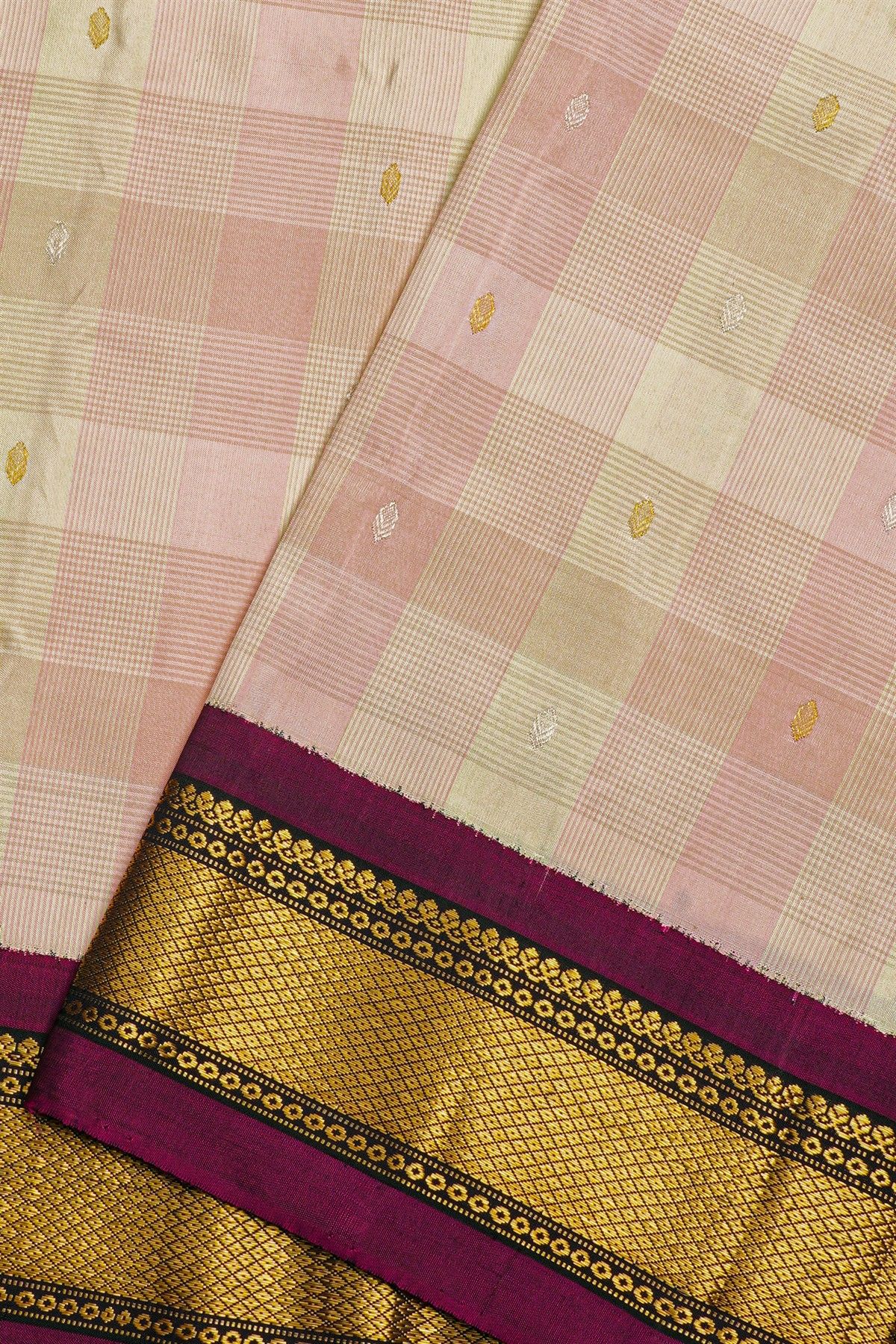 Gadwal Silk Multi Colour Saree
