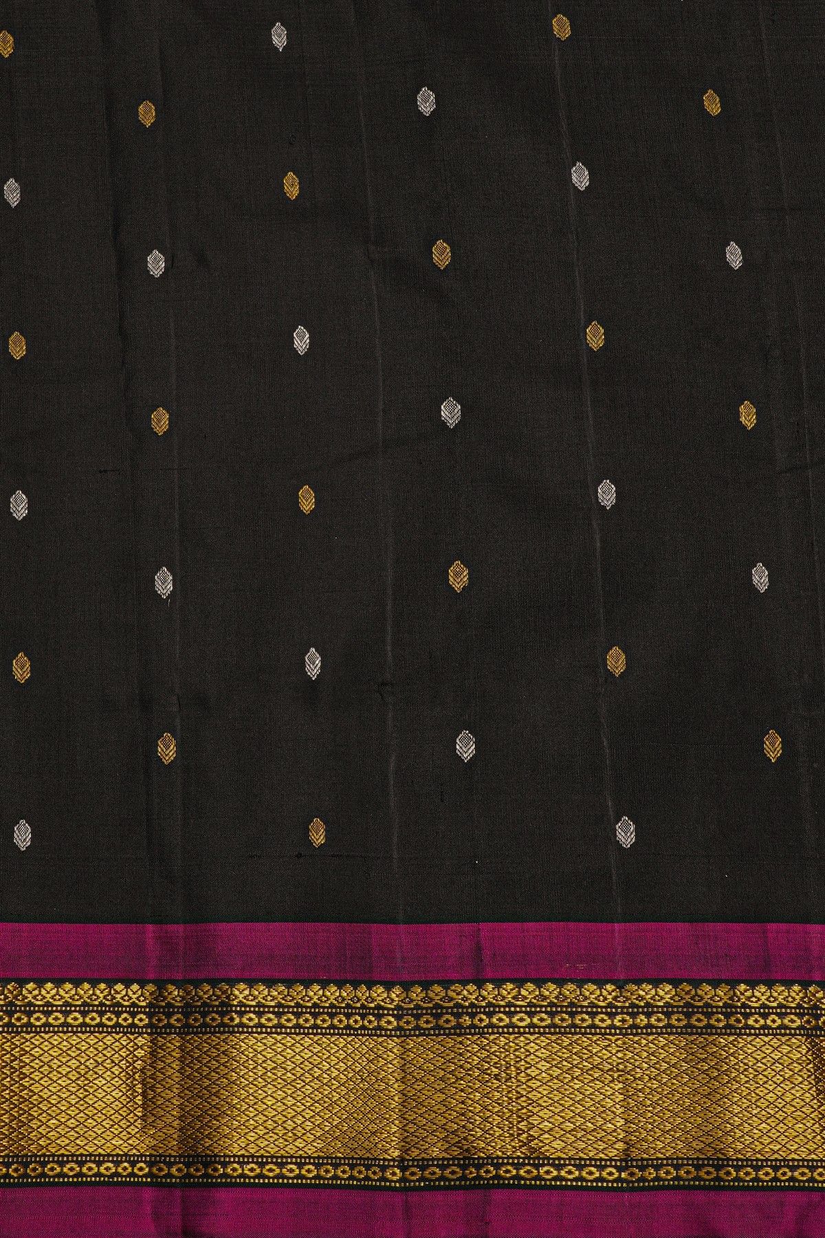 Gadwal Silk Multi Colour Saree