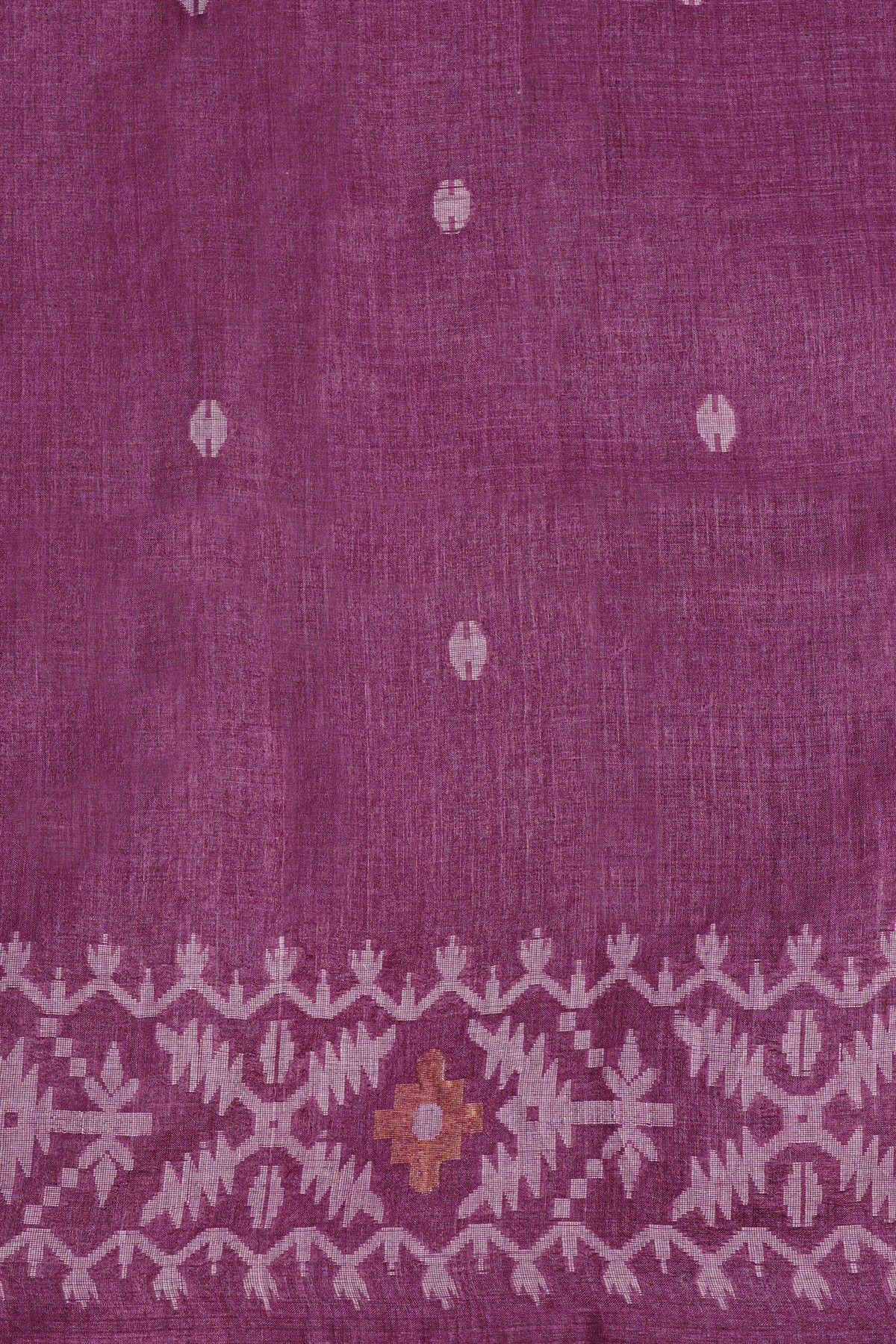 Fancy Tussar Purple Saree