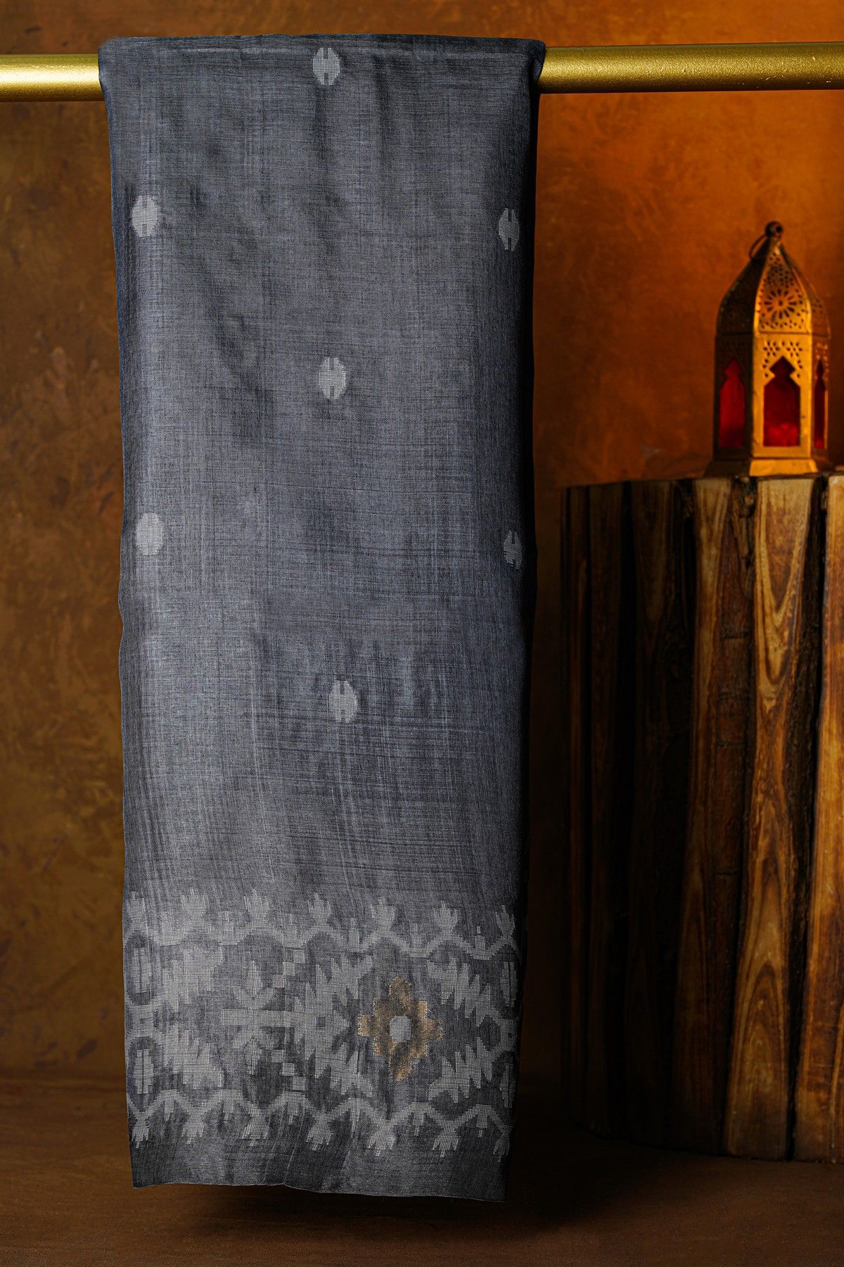 Fancy Tussar Grey Saree