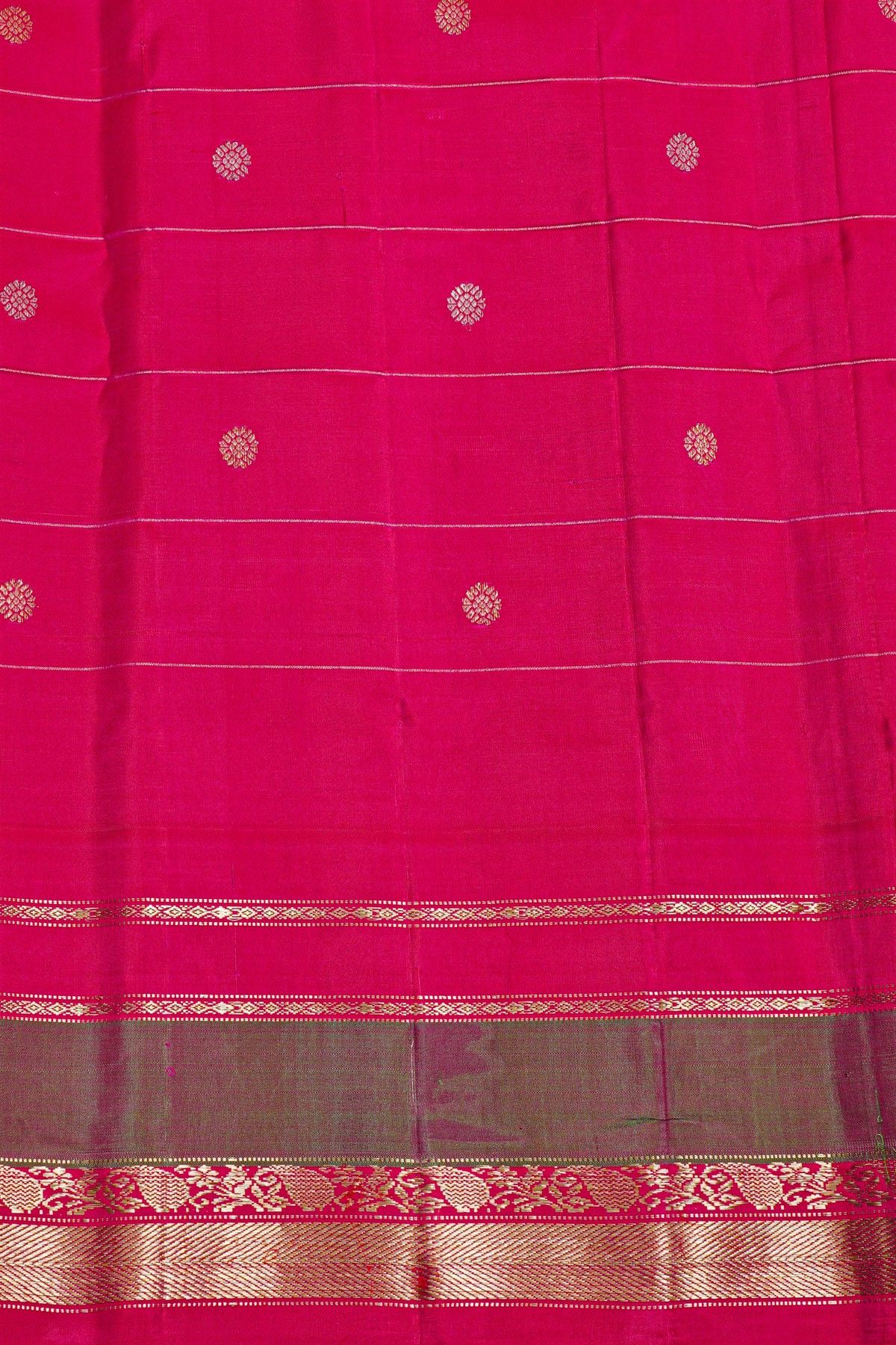 Gadwal Silk Yellow Saree
