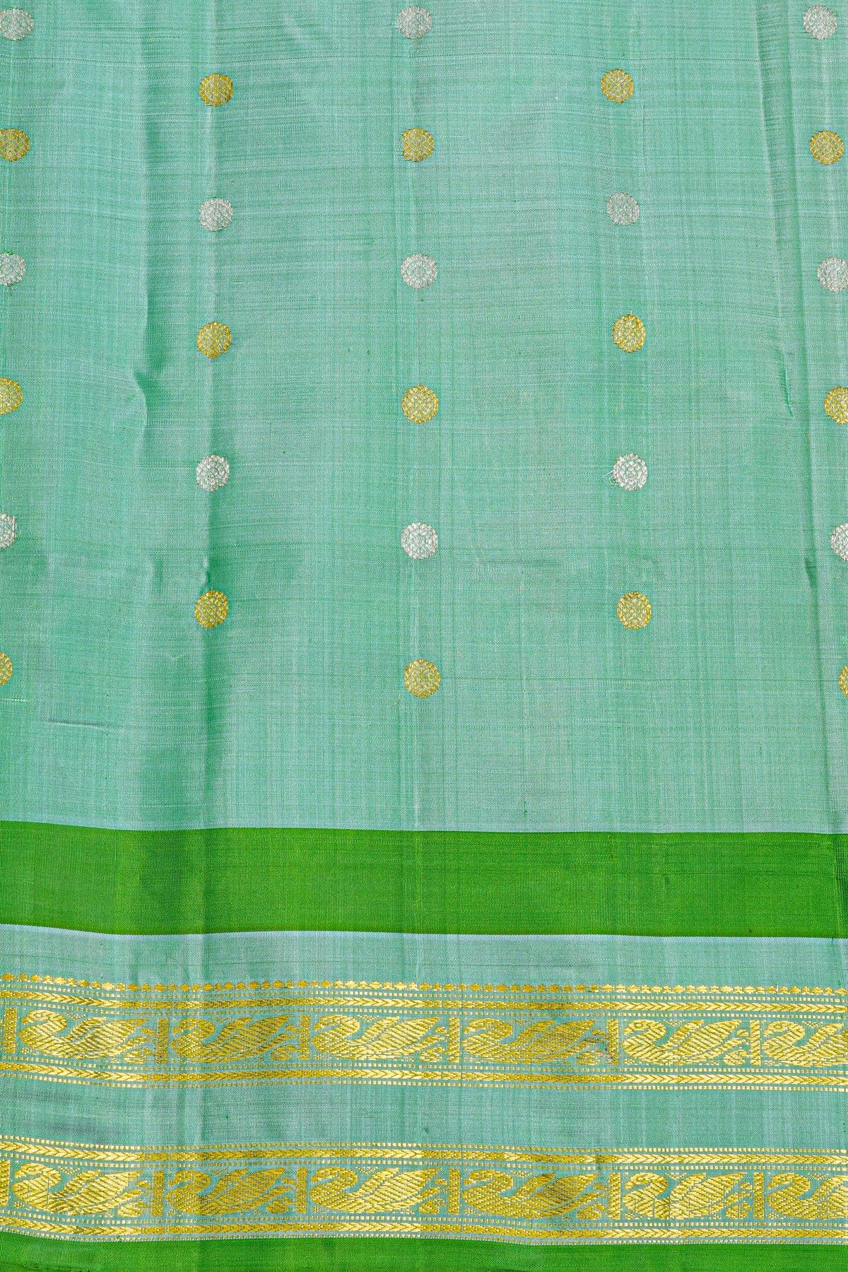 Gadwal Silk Baby Pink Saree