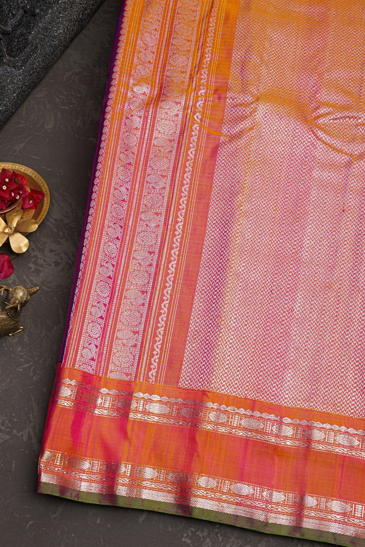 Gadwal Silk Purple Saree