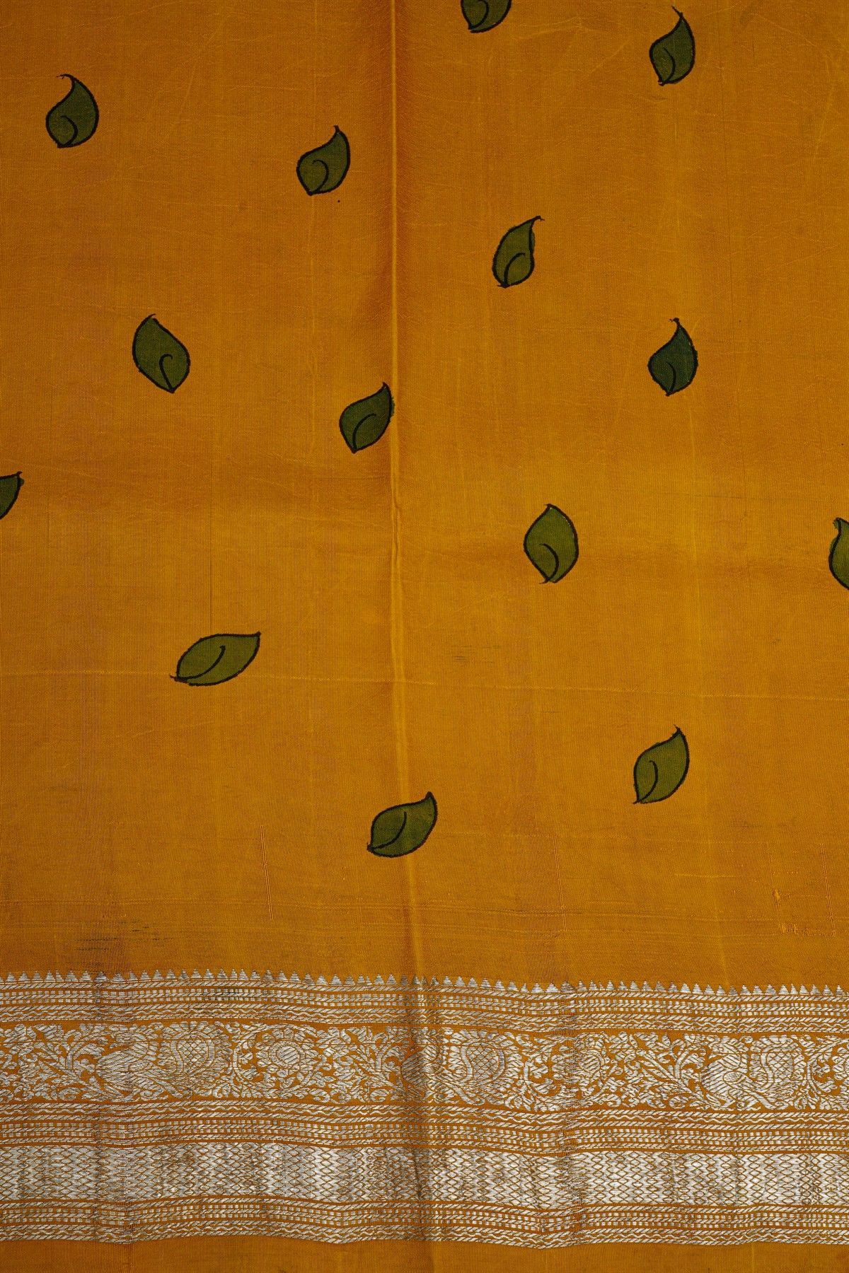 Kalamkari Silk Red Saree