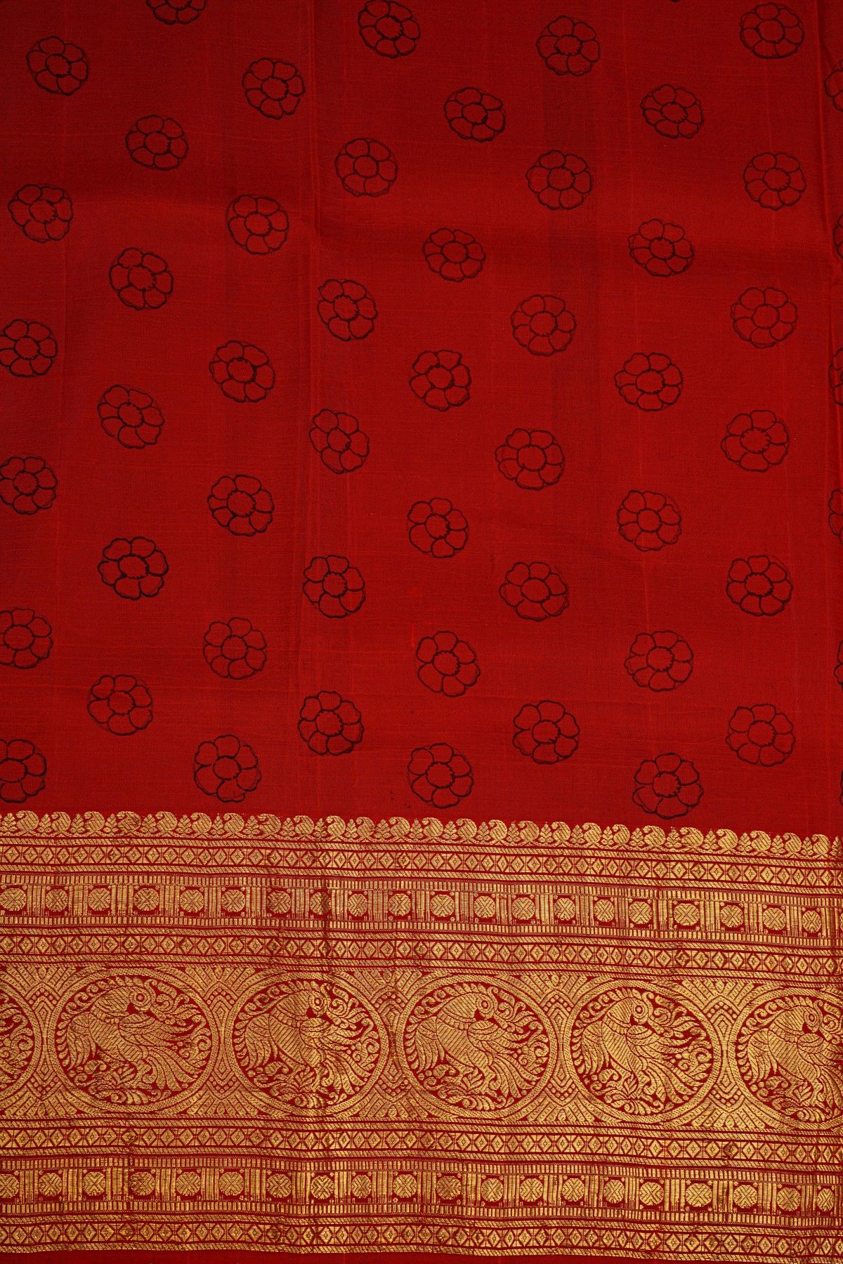 Kalamkari Silk Light Peach Saree