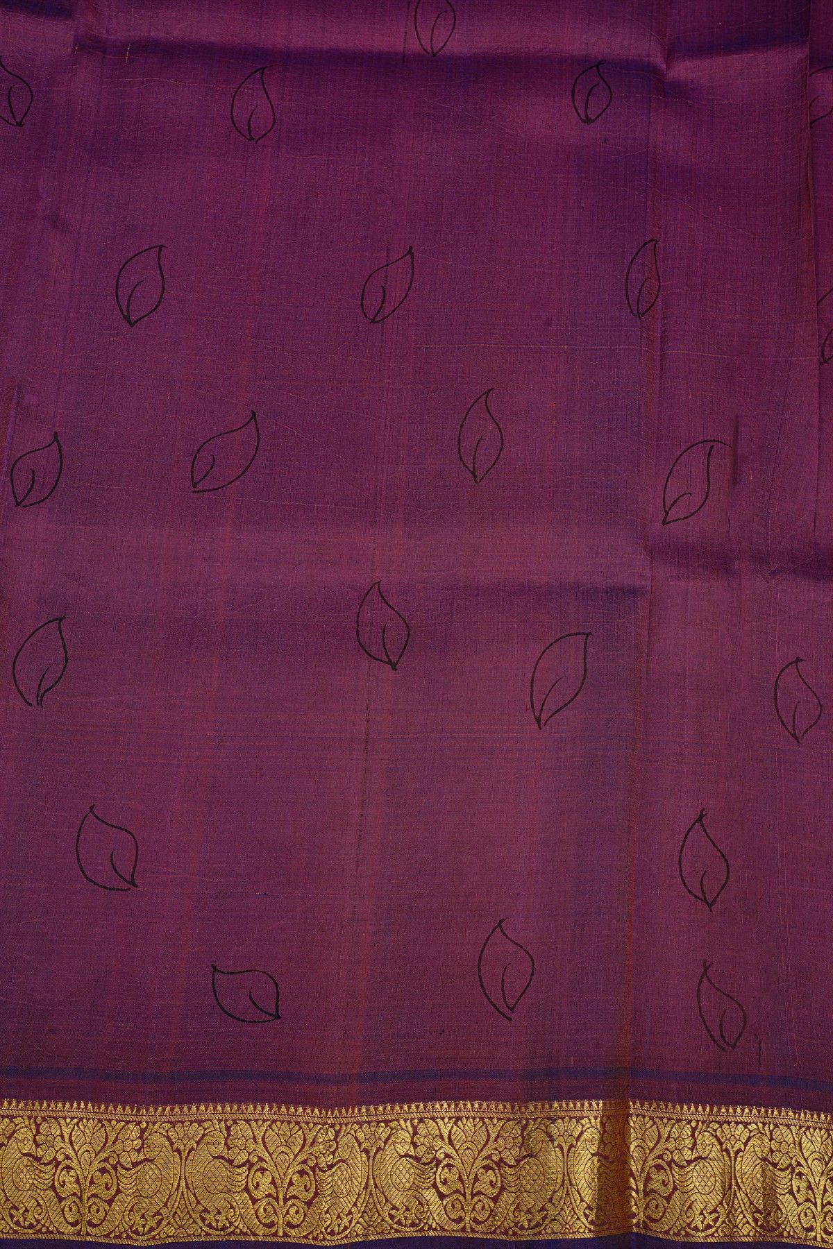 Kalamkari Silk Peach Saree