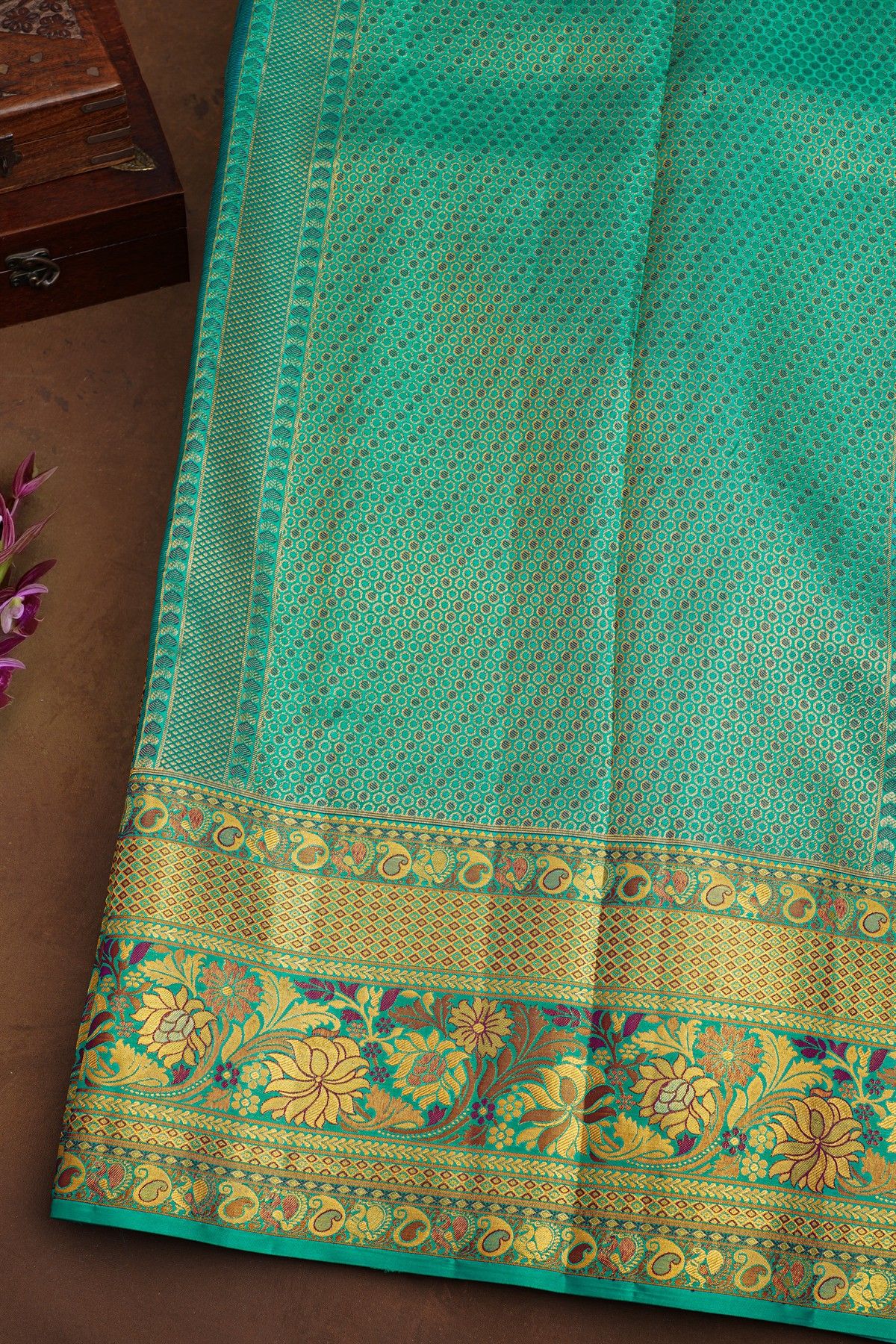 Kancheepuram Silk Purple Saree