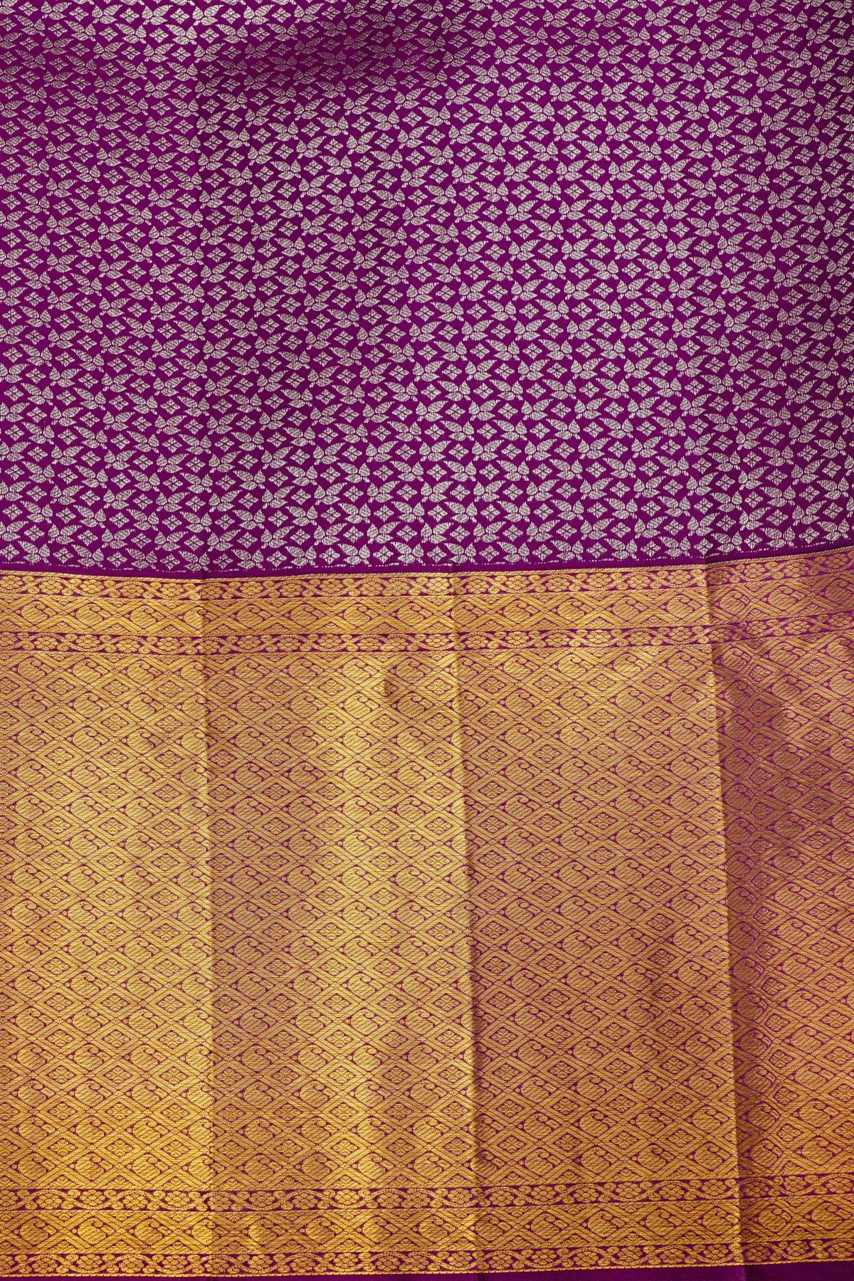 Kancheepuram Silk Purple Saree