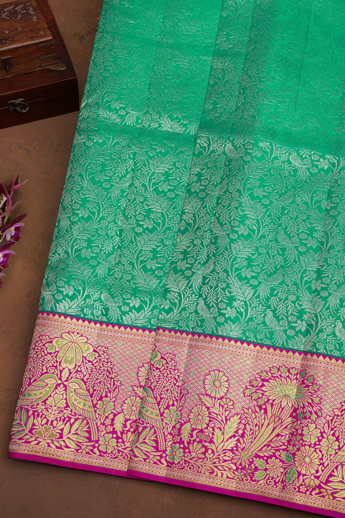 Kancheepuram Silk Light Green Saree