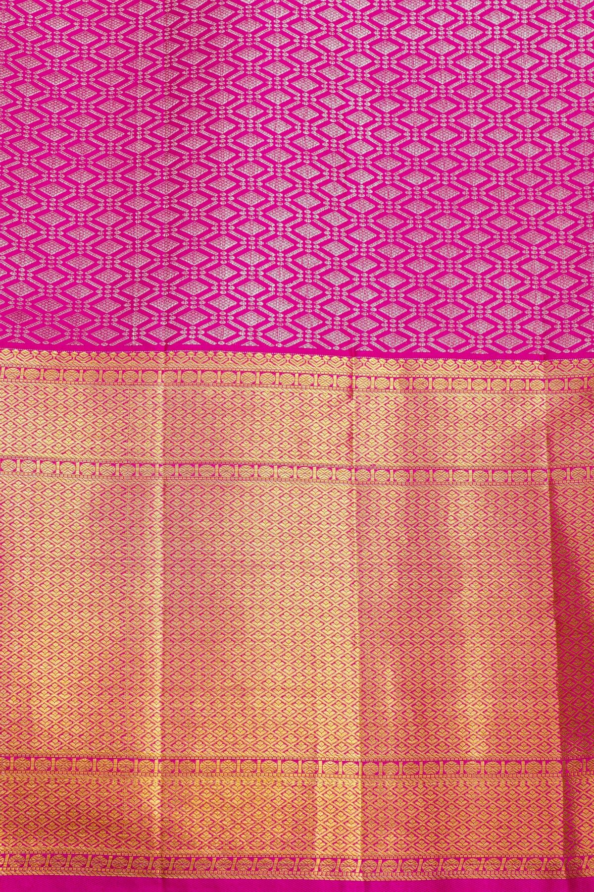 Kancheepuram Silk Yellow Saree