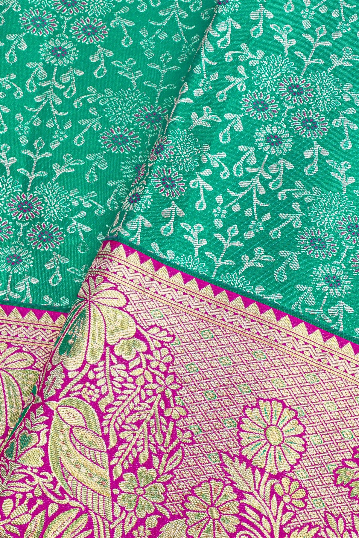Kancheepuram Silk Sea Green Saree