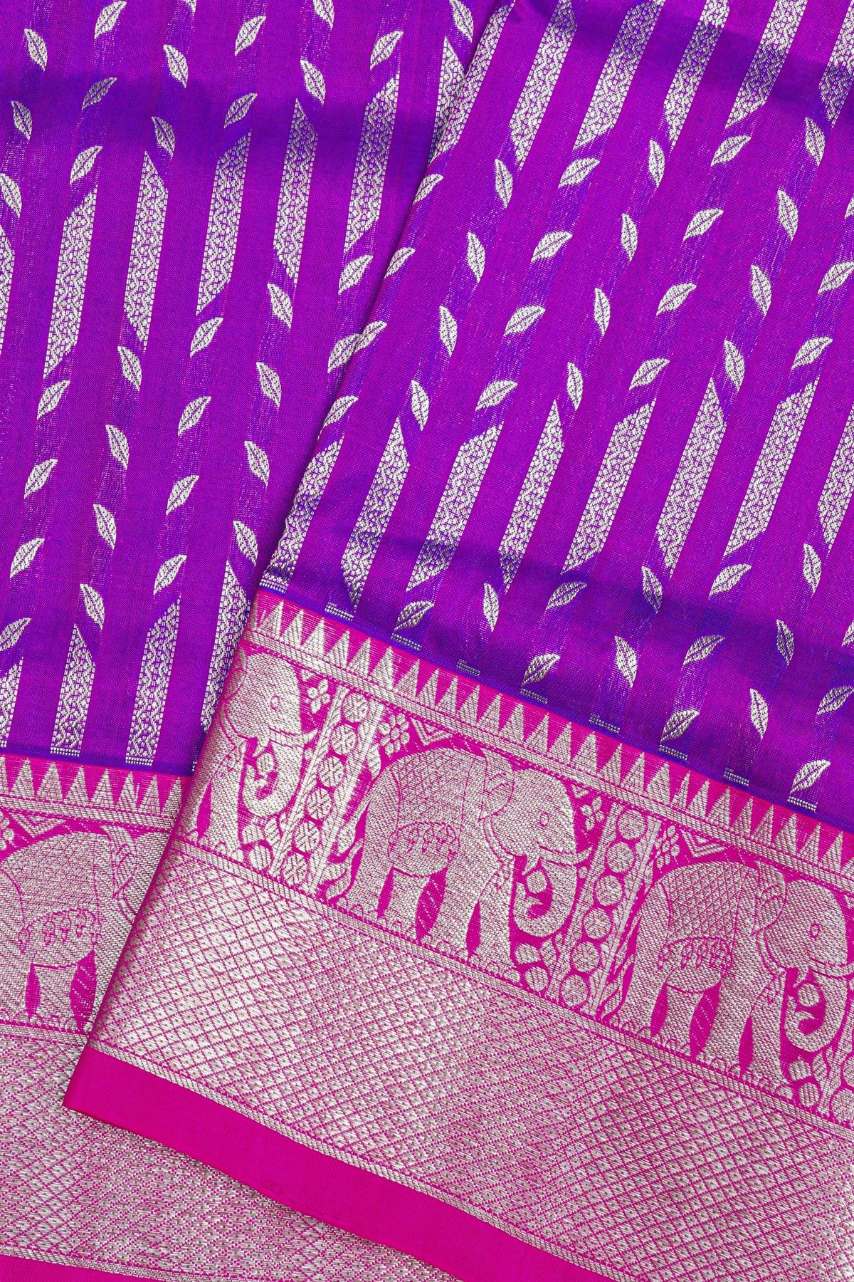 Venkatagiri Silk Purple Saree