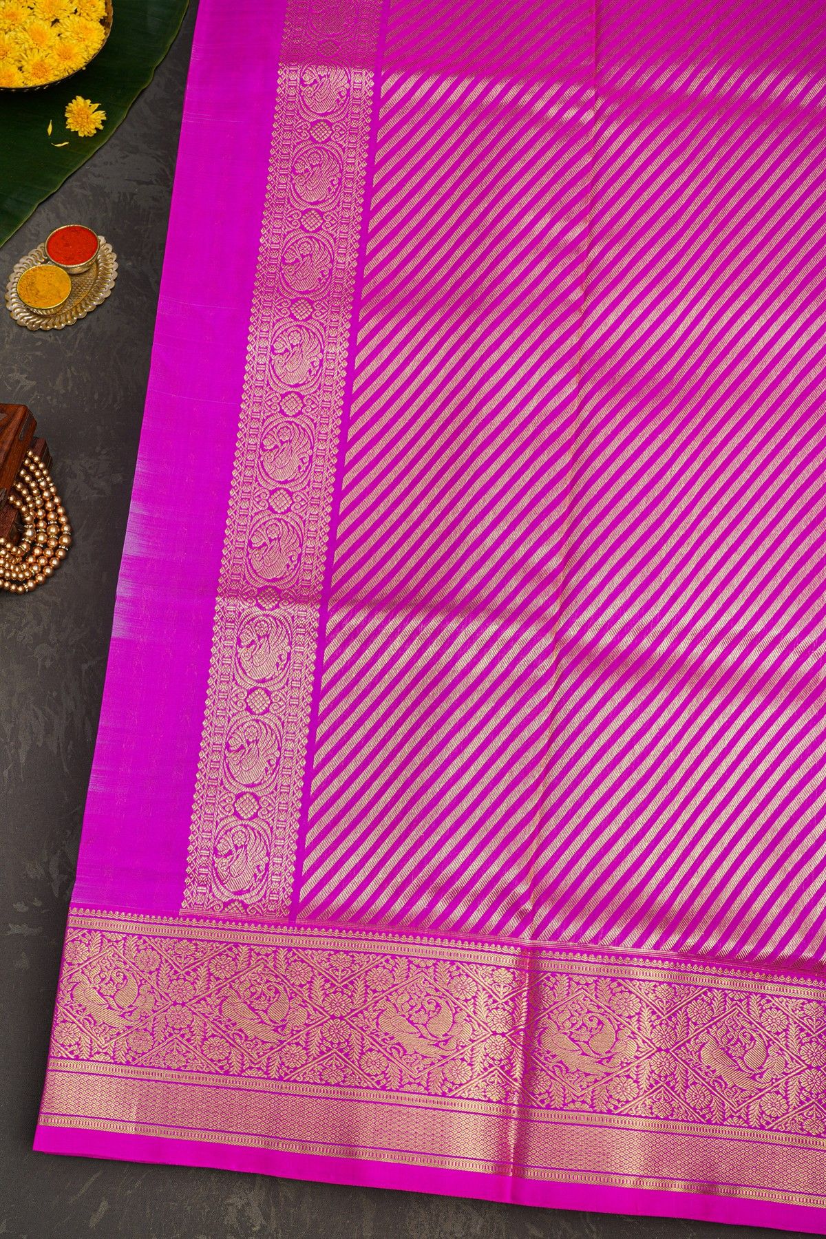 Venkatagiri Soft Silk Lavender Saree