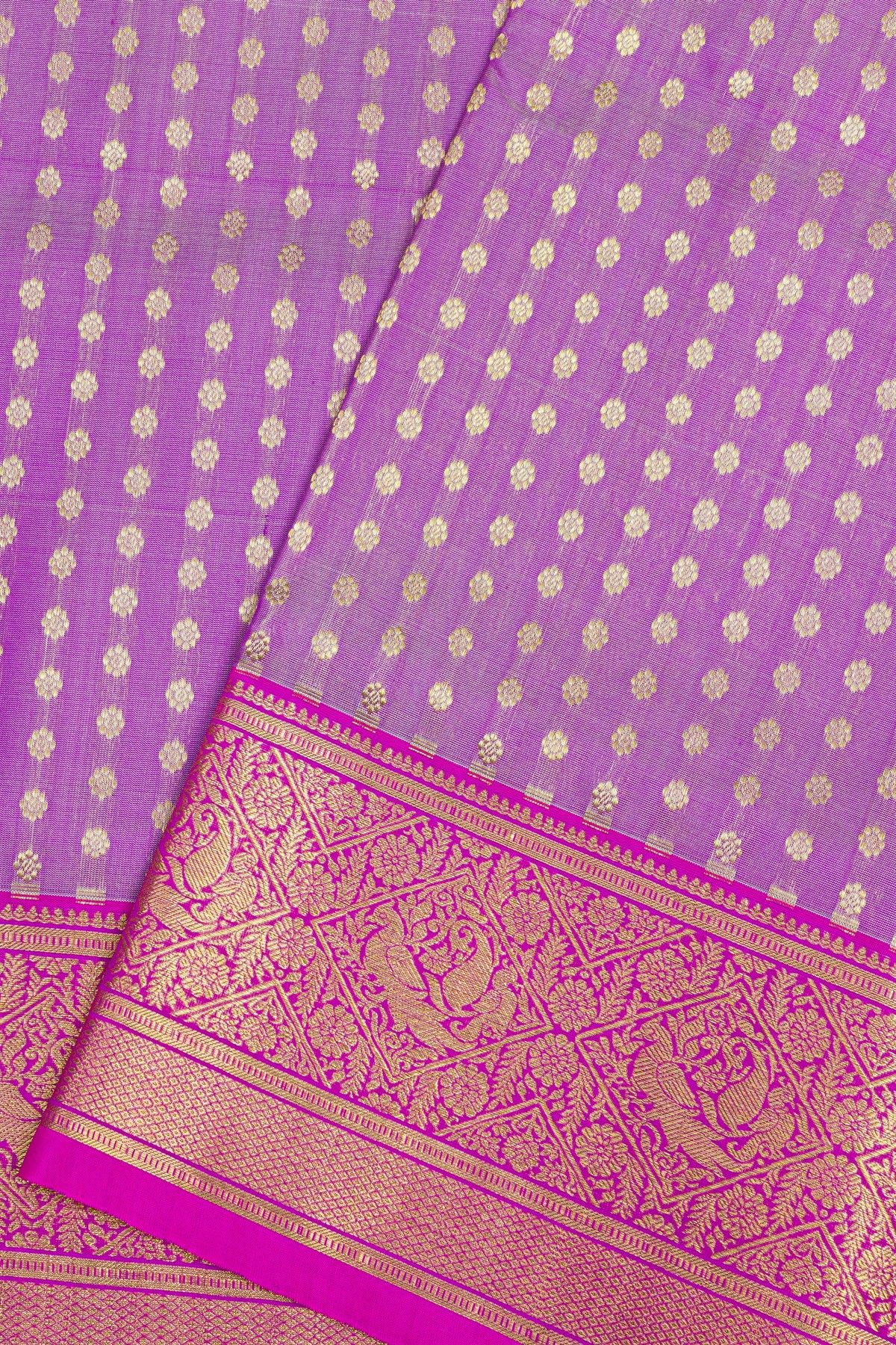 Venkatagiri Soft Silk Lavender Saree