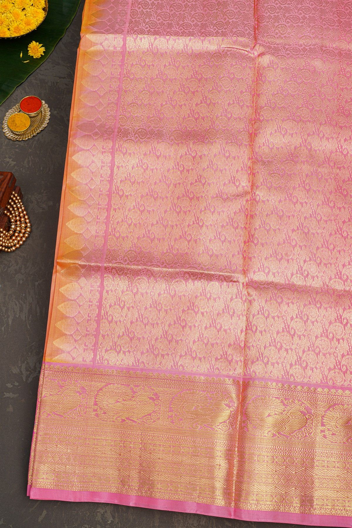 Venkatagiri Silk Dual Colour Saree