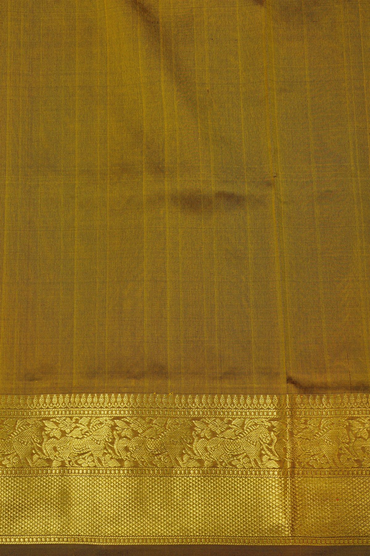 Venkatagiri Silk Mustard Saree