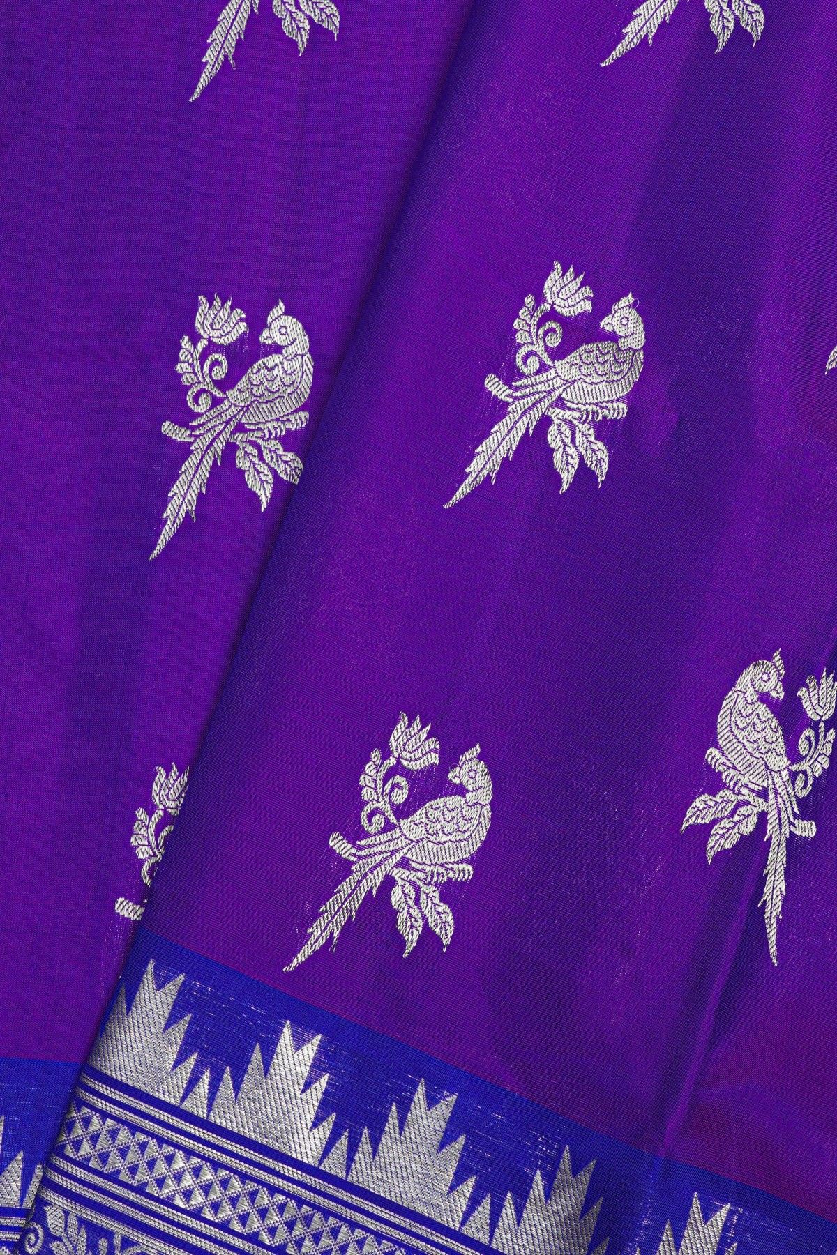 Venkatagiri Silk Royal Blue Saree