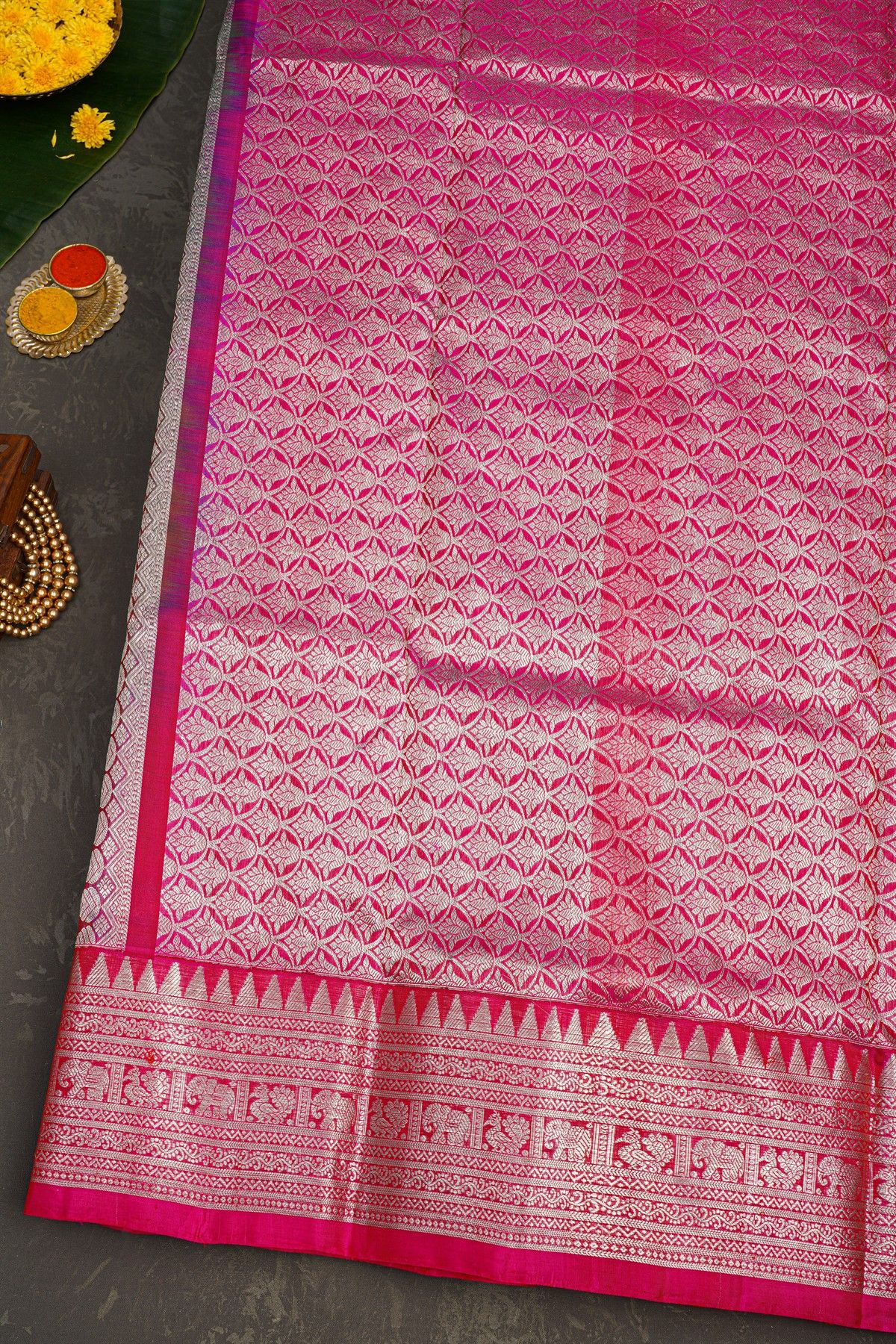 Venkatagiri Silk Dual Colour Saree
