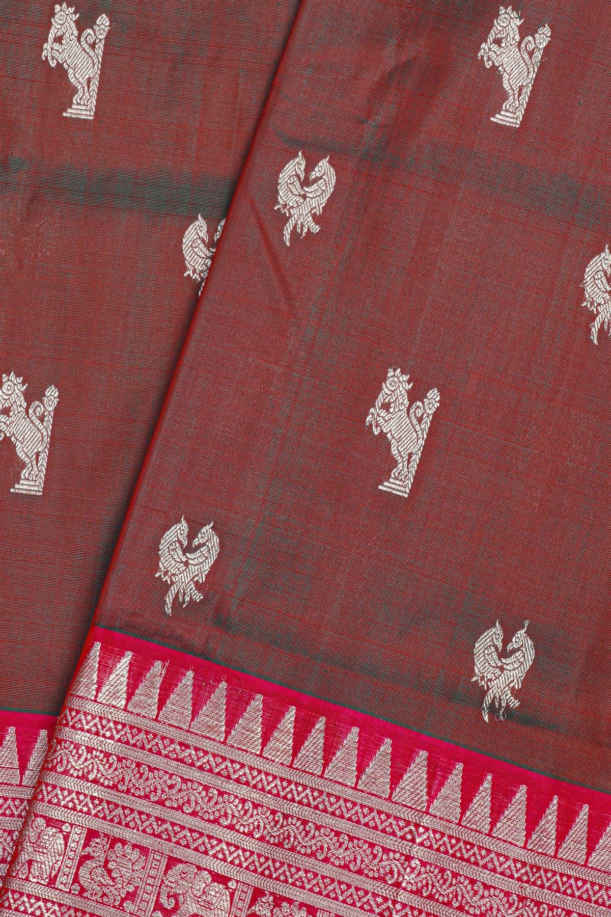 Venkatagiri Silk Dual Colour Saree