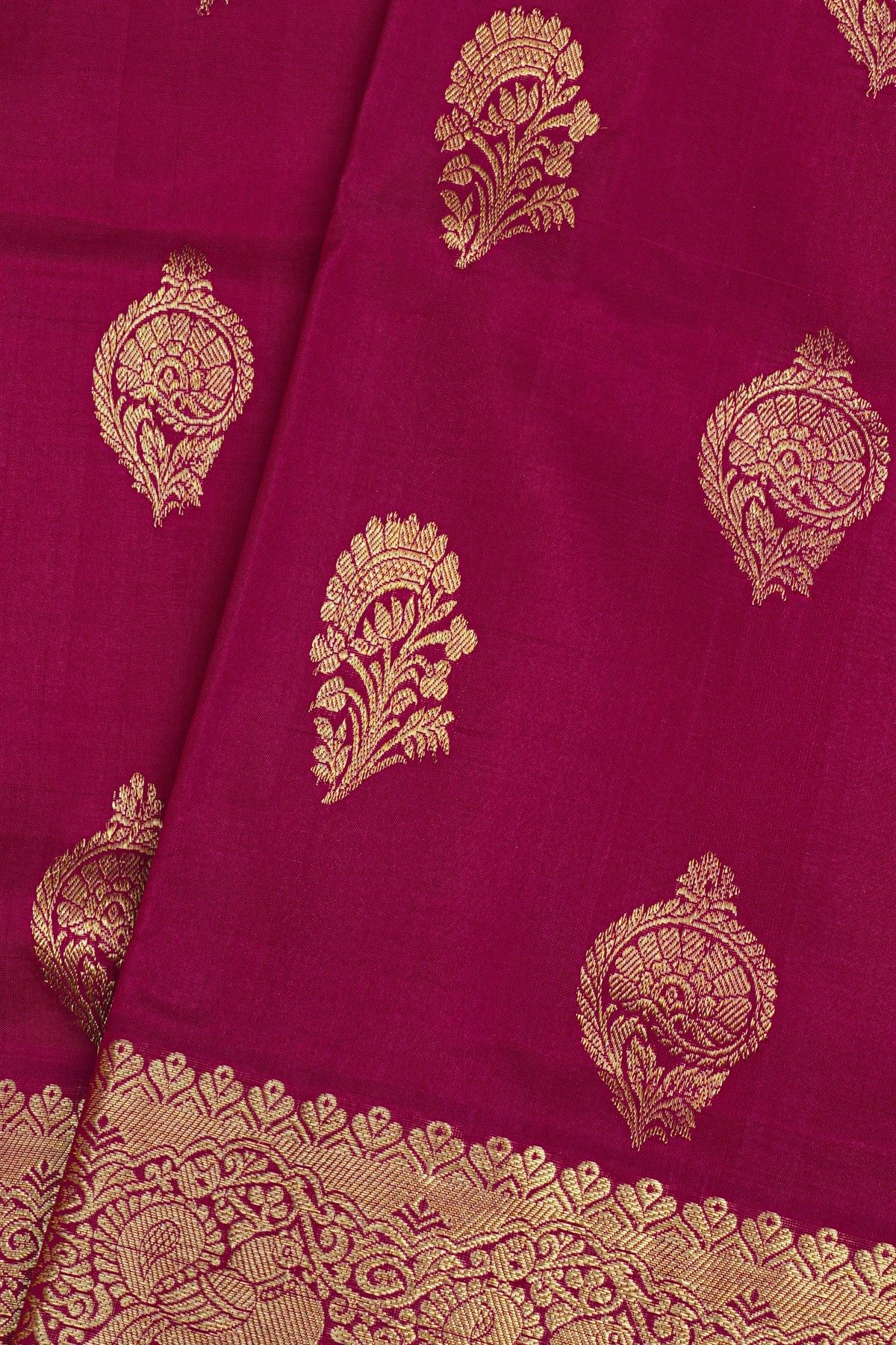 Venkatagiri Silk Magenta Saree