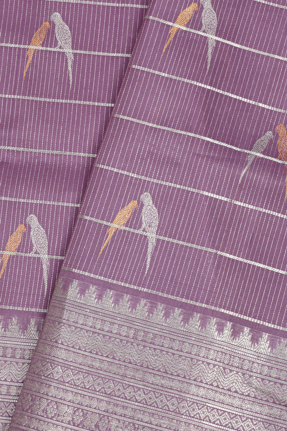 Venkatagiri Silk Lavender Saree