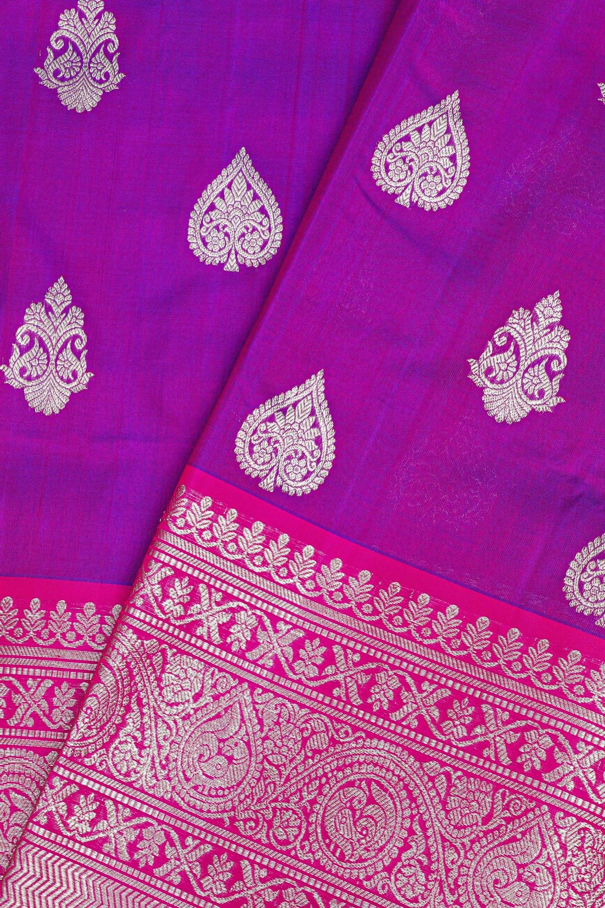 Venkatagiri Silk Purple Saree