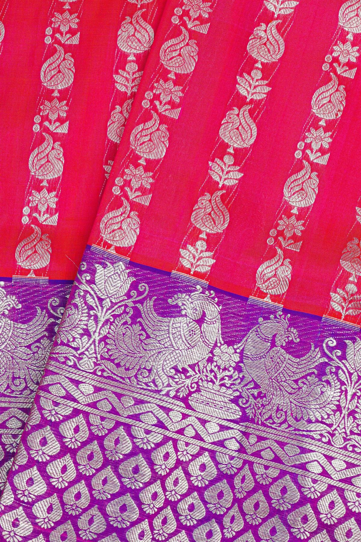 Venkatagiri Silk Pink Saree