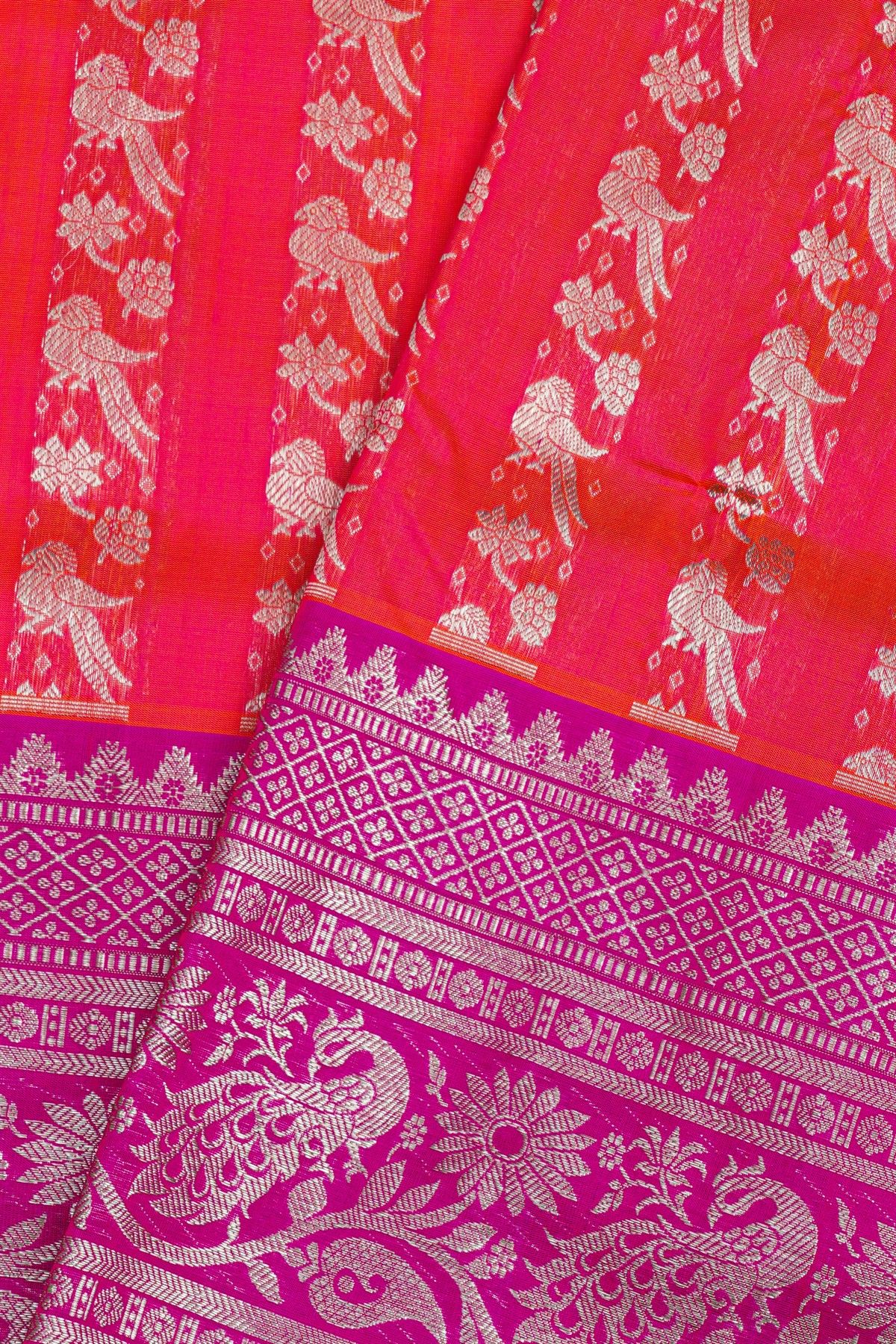 Venkatagiri Silk Pink Saree