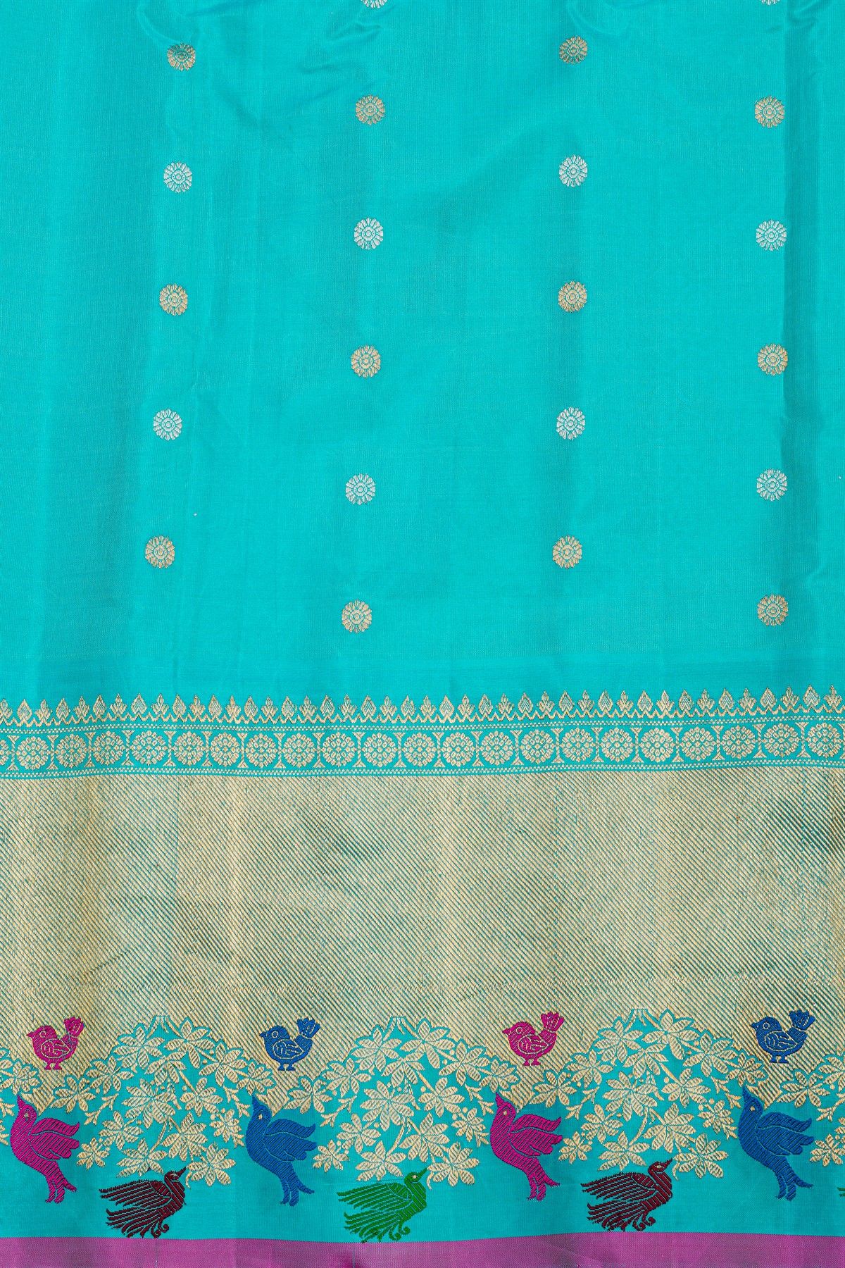 Gadwal Silk Green Saree