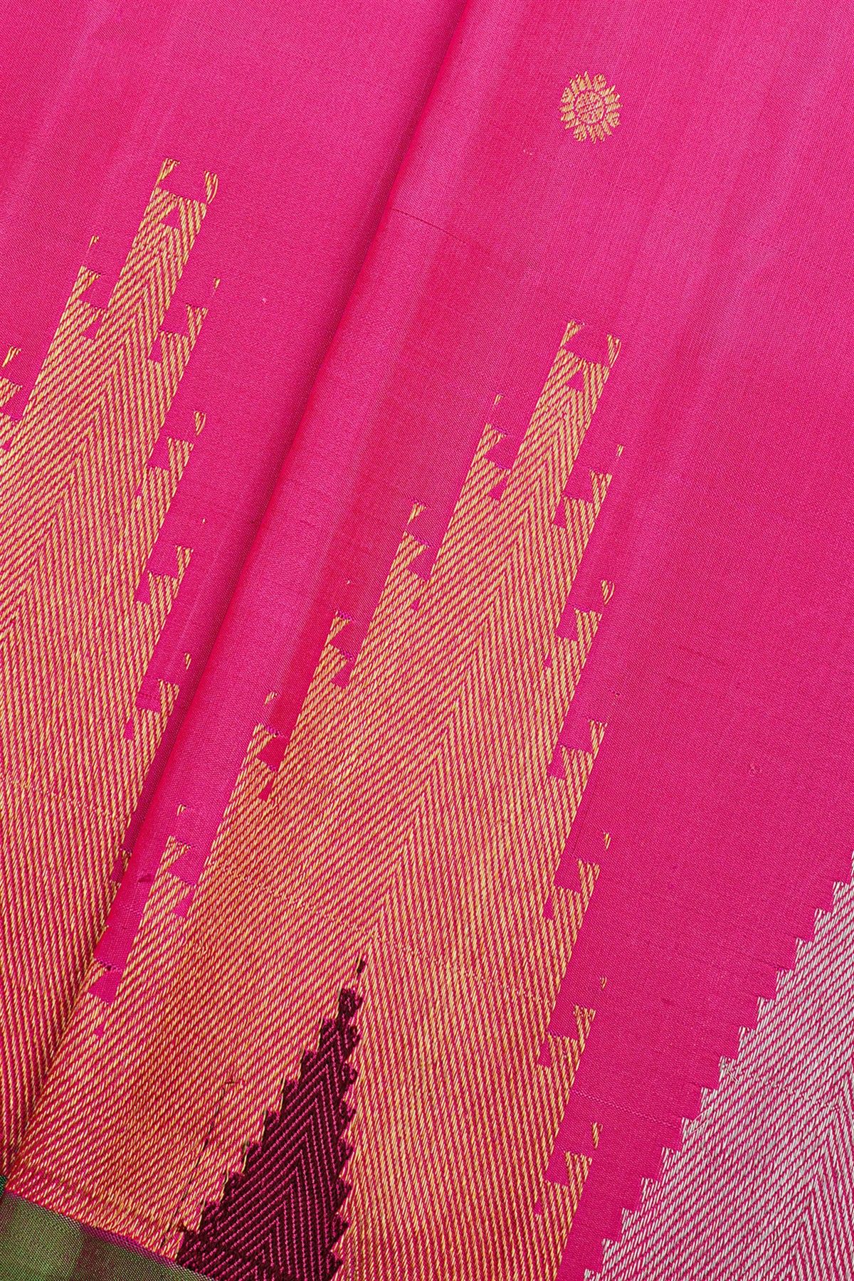 Gadwal Silk Pink Saree