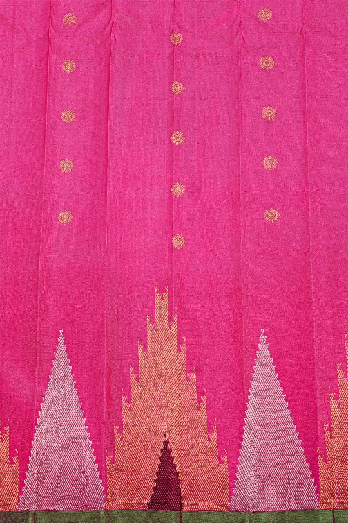 Gadwal Silk Pink Saree
