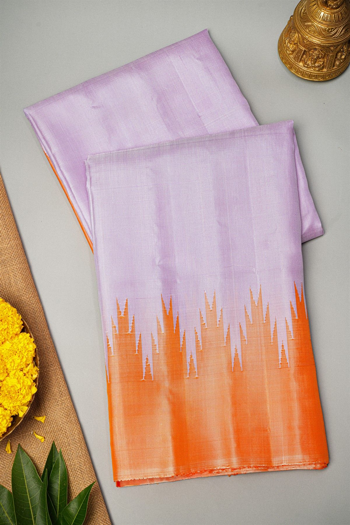 Gadwal Silk Lavender Saree