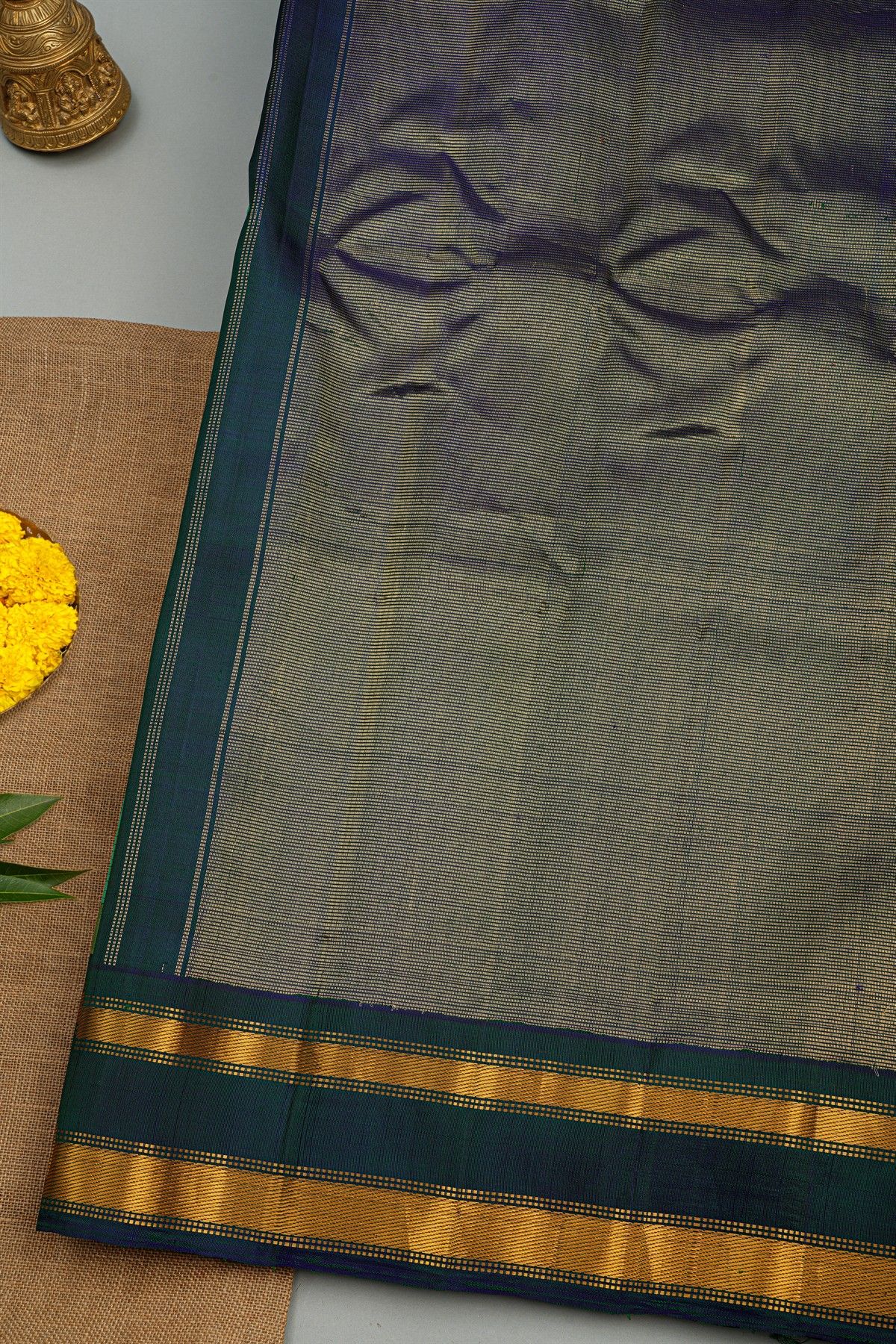 Gadwal Silk Sea Green Saree