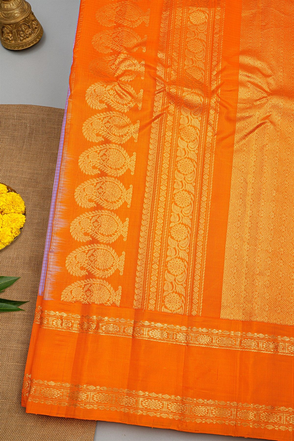 Gadwal Silk Lavender Saree