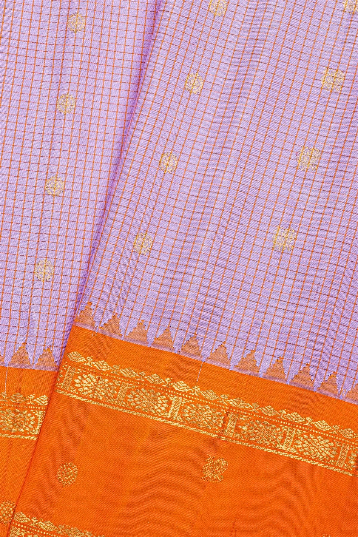 Gadwal Silk Lavender Saree