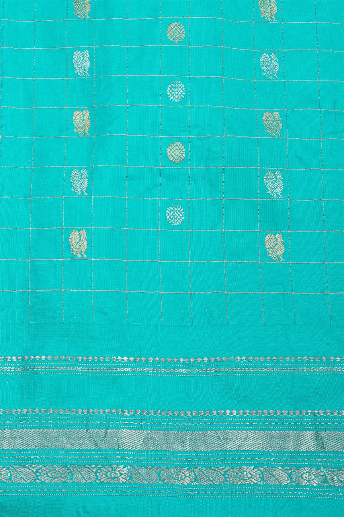 Gadwal Silk Red Saree