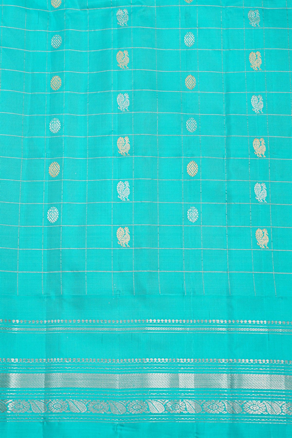 Gadwal Silk Red Saree