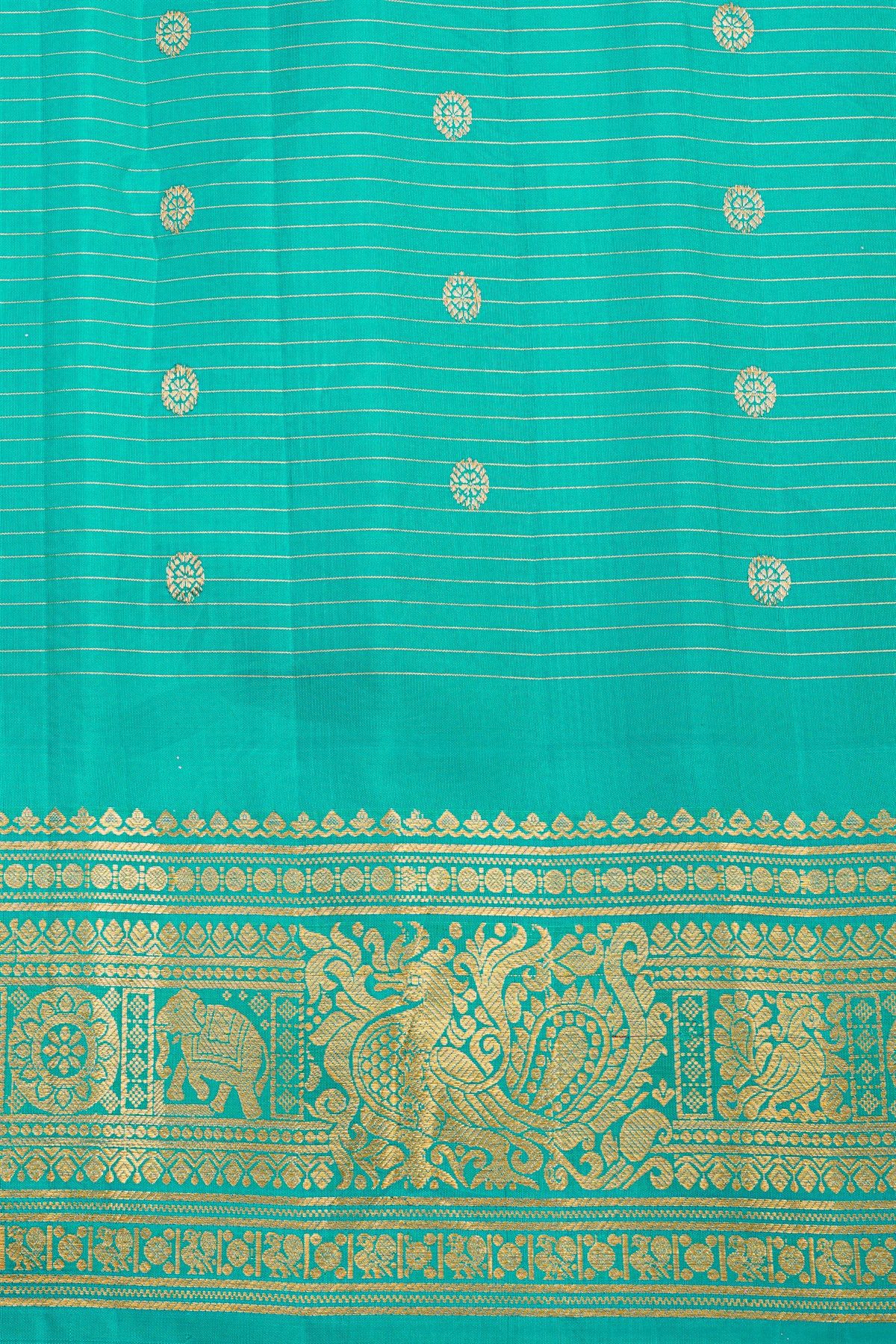 Gadwal Silk Navy Blue Saree