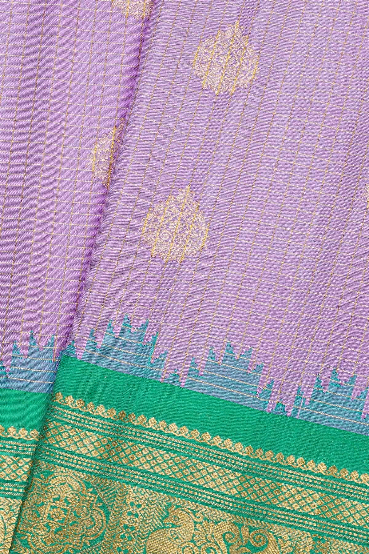 Gadwal Silk Lavender Saree