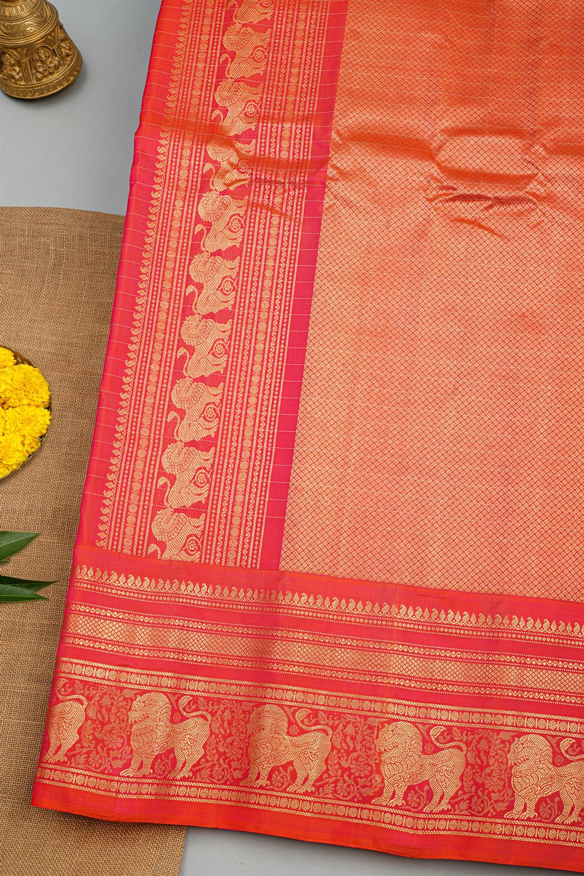 Gadwal Silk Lavender Saree