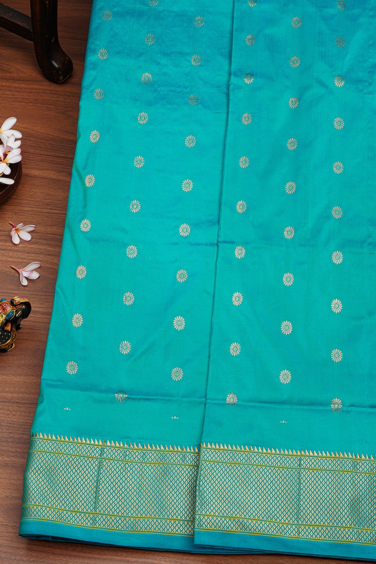 Narayanpet Silk Sky Blue Saree